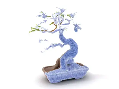Elegant Bonsai Tree model pack Low-poly 3D model