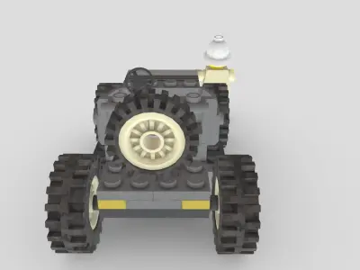 Baron Von Barron from Lego Racers 1999 game Free low-poly 3D model