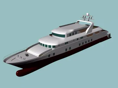 Yacht luxury 3D model