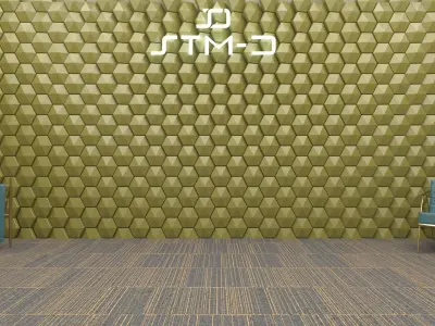 STM-D hexagon wall parametric model 220 3D model