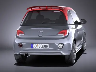 Opel Adam S 2017 VRAY 3D model