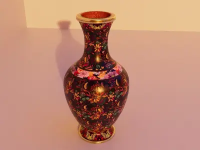 Medieval Flower Vase 2 Low-poly 3D model