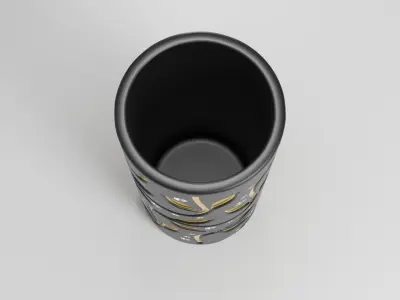 Floral ornamental elegant Vase pen pencil Holder Decoration V3 3D print model