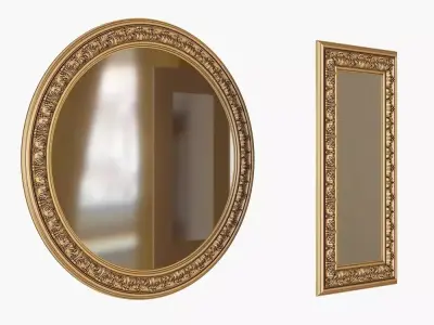 Mirror set for cnc 3D model