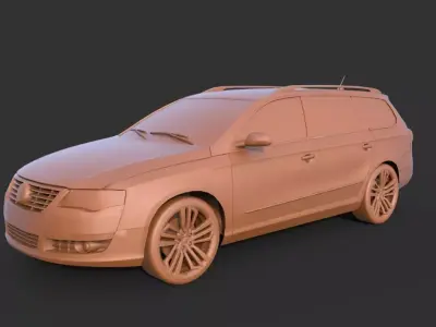 Volkswagen Passat B6 3D print model