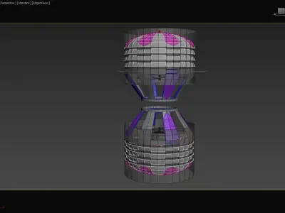 Quadro Ionic Thruster Drone -Modular Lifter Kit 3D print Concept 3D print model