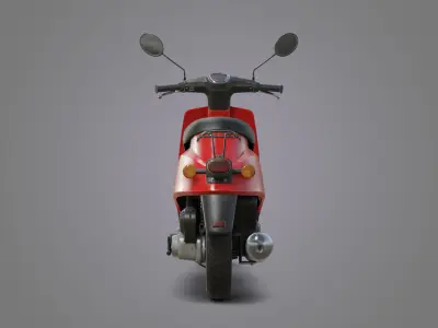 City Moto Scooter  Low-poly 3D model