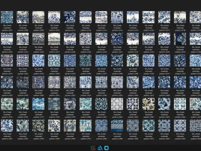 400 Greek meander pattern - Vol31 - 8K Res  3D model