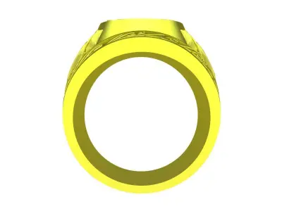 A4792 24K Happy Chinese Letter Men Ring 3D print model