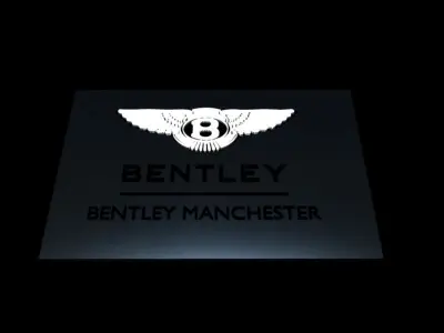 Bentley Logo Free 3D model
