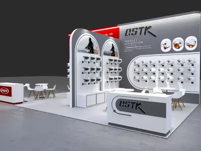 Two wheel car show 3D model