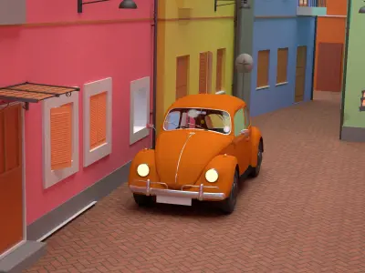 beetle volkswagen 3D model