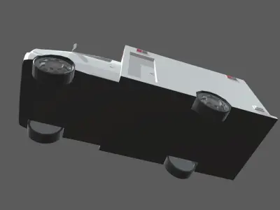 Low Poly Ambulance 01 Low-poly 3D model