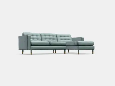 LANDSKRONA 3-seat sofa 12 Low-poly 3D model