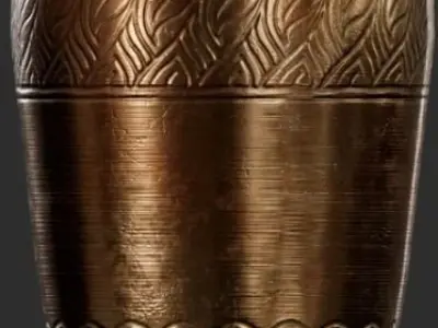 brass vass  Free low-poly 3D model