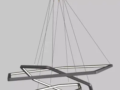 Hexagon Ceiling Light - Sport Light 3D model