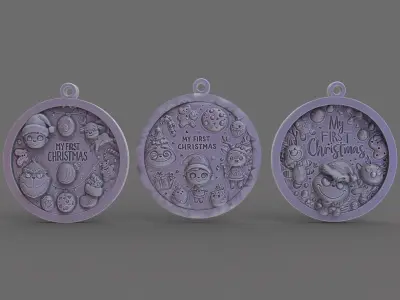 first christmas decor 3D print model