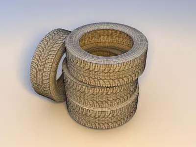 tires tyre Free low-poly 3D model