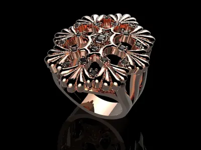 Modern Ring 3D print model order