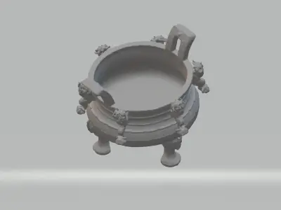 Chinese Ding Furnace Incense 3D print model