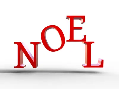 Noel Christmas 2024 Low-poly 3D model