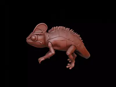 Chameleon Animal Sculpture 3D print model get