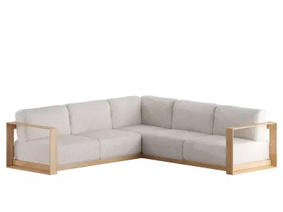  Ambra sofa 5 seater Low-poly 3D model