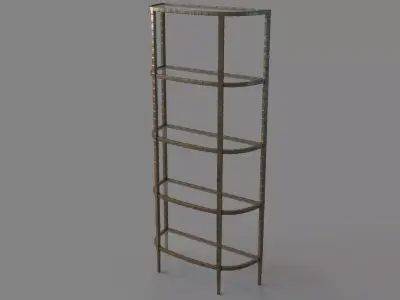 Clairemont Demilune Etagere 3D model