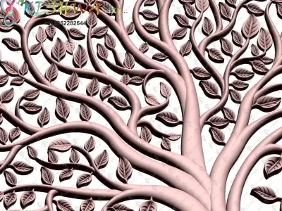 Tree stl model of life svg cut file 3D print model