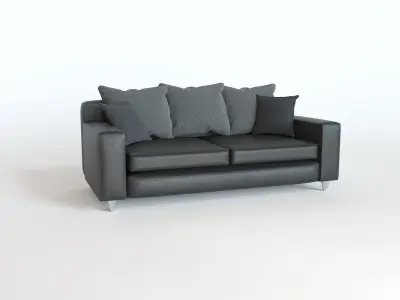 Sofa euro Leather 3D model