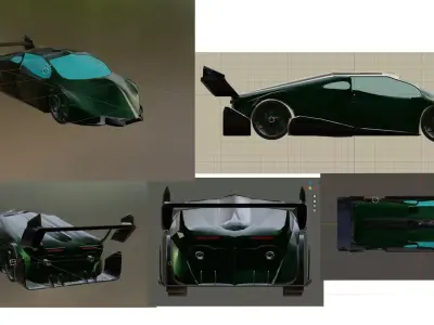 Endo Ombii -  Car inspired by Lamborghini Essenza SCV12 3D model