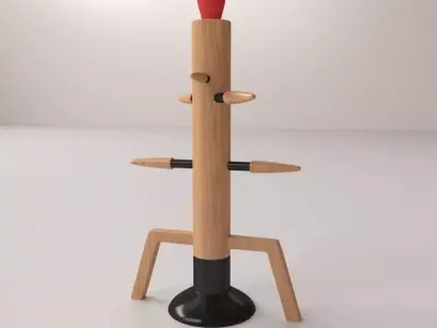 Wooden Dummy V2 3D model