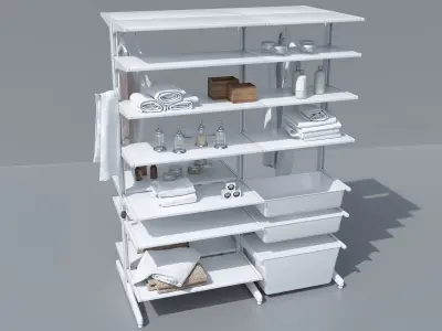 Bathroom accessories 3D model purchase