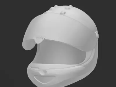 Racing helmet 3D print model
