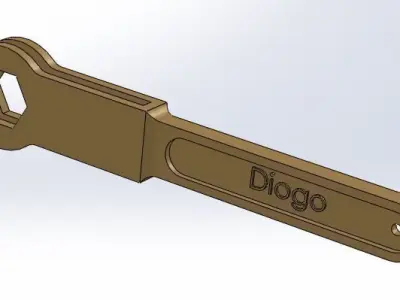 Chave 26 mm key 26mm Free 3D model