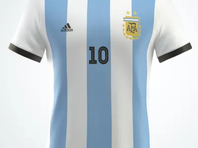 Soccer team uniform  3D model