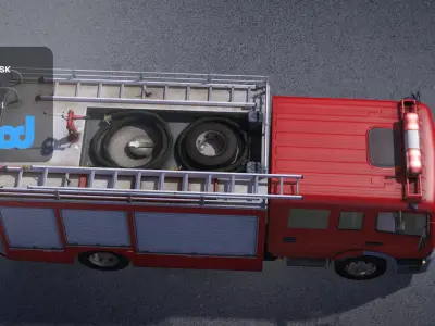 TW Fire Truck 002 3D model