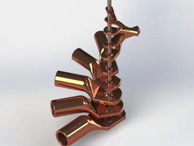 Ring cable lugs from KP-M5-6 to KP-M10-150  3D model