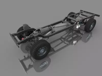 DODGE RAM 4X4 CHASSIS 3D model
