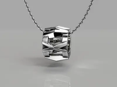 Tiffany X Open Pendant 3D print model