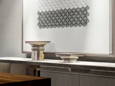 capital pair of columns 3D model