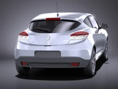 Renault Megane 3door 2016 VRAY 3D model