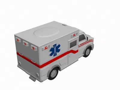 High-Quality Realistic Ambulance 3D Model 3D model