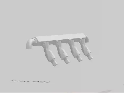SR20 Fuelrail and injectors for ITB Free 3D print model