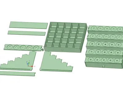 Vape Atomizer stand with or without Drawer 3D print model