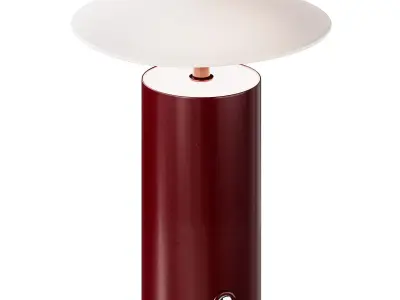 Zara Home Ceramic LED Table Lamp with Paper Shade 3D model