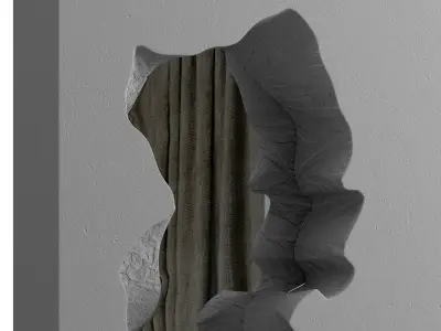 Broken mirror 3D model