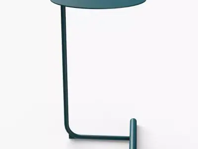 Mitzi Table petrol blue finish Low-poly 3D model