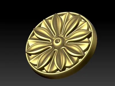 CNC gold-plated sculpted wooden frame pattern 3D model 3D model 3D model