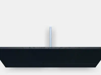 BJURSTA Wall-mounted drop-leaf table Low-poly 3D model